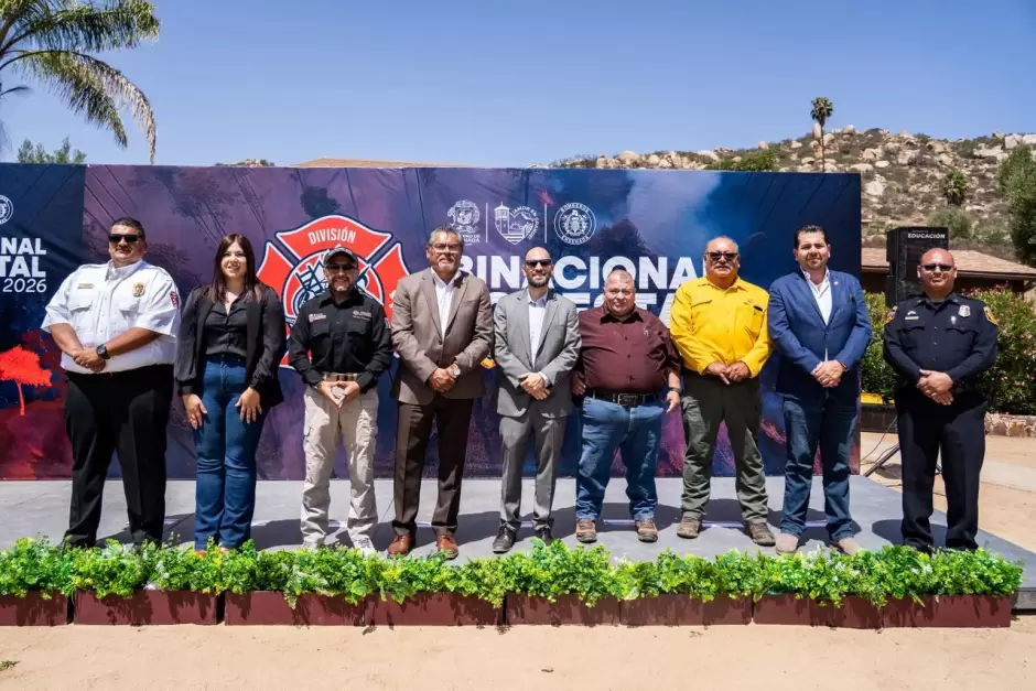 Fortalece Ensenada cooperación internacional en combate a incendios forestales