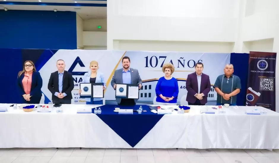 Convenio FGE y CANACO Mexicali para reforzar seguridad en yonkes
