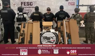 Presunto jefe de c�lula criminal detenido con armas y droga