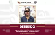 Captura Polic�a Municipal de Tijuana a mujer se�alada por agresi�n f�sica contra dos personas