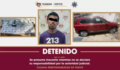 Aseguran 17 paquetes de presunta droga tras robo de veh�culo en Tijuana