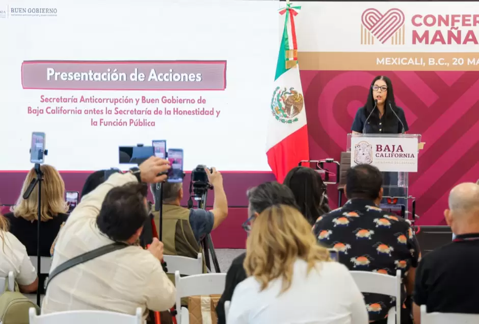 Destaca Marina del Pilar avances en combate a la corrupción y atención ciudadana en Baja California