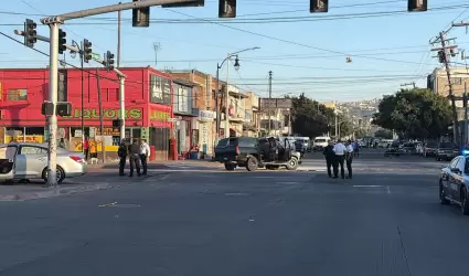 Persecuci�n en Zona Centro termina en choque y operativo policiaco