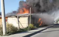 Incendio consume tres cuartos de madera en la colonia El Descanso de Tecate