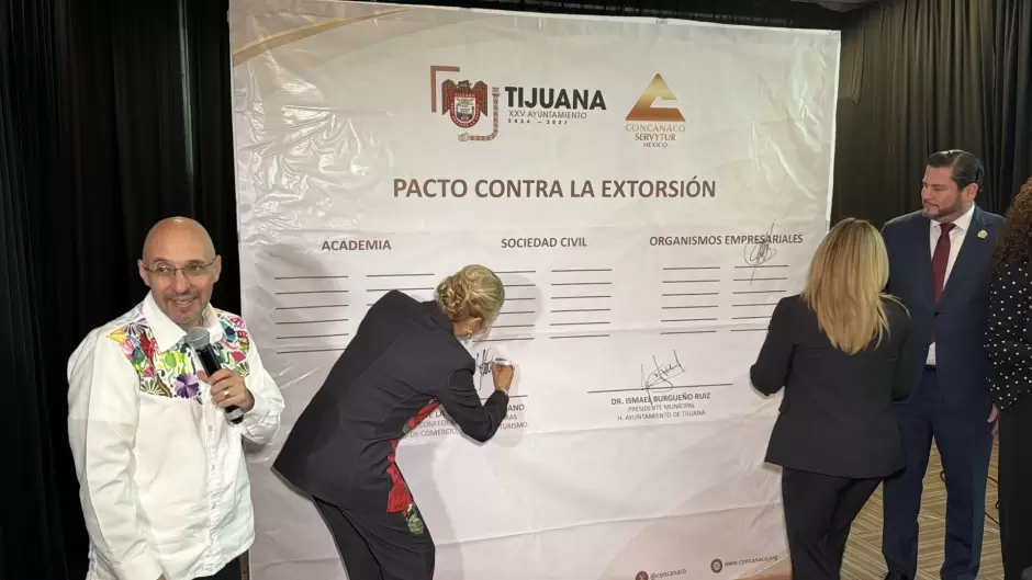 Pacto contra extorsi�n busca proteger a comercios en Tijuana