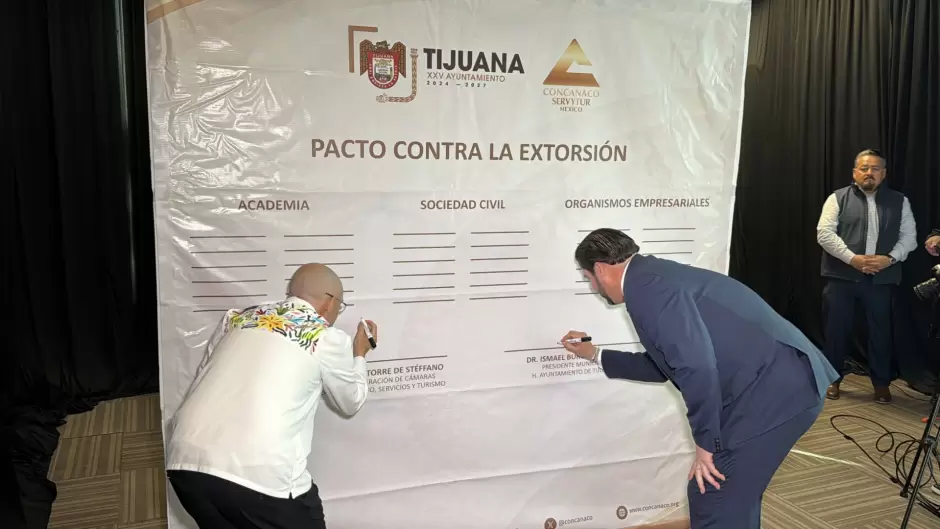 Pacto contra extorsi�n busca proteger a comercios en Tijuana