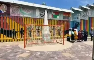 Realizan intervenci�n art�stica en el muro fronterizo de Playas de Tijuana con tem�ticas migrante y Mundial 2026