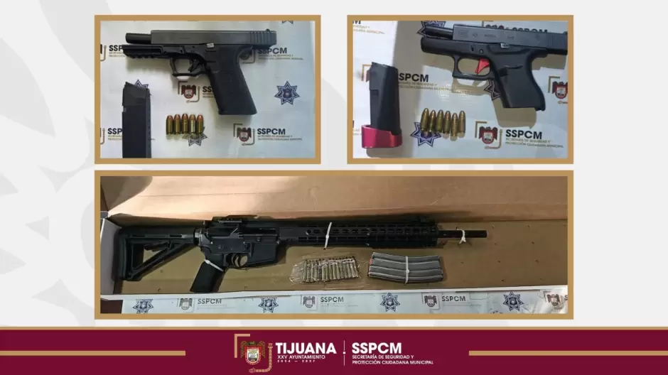 SSPCM detiene a dos hombres armados en Santa María