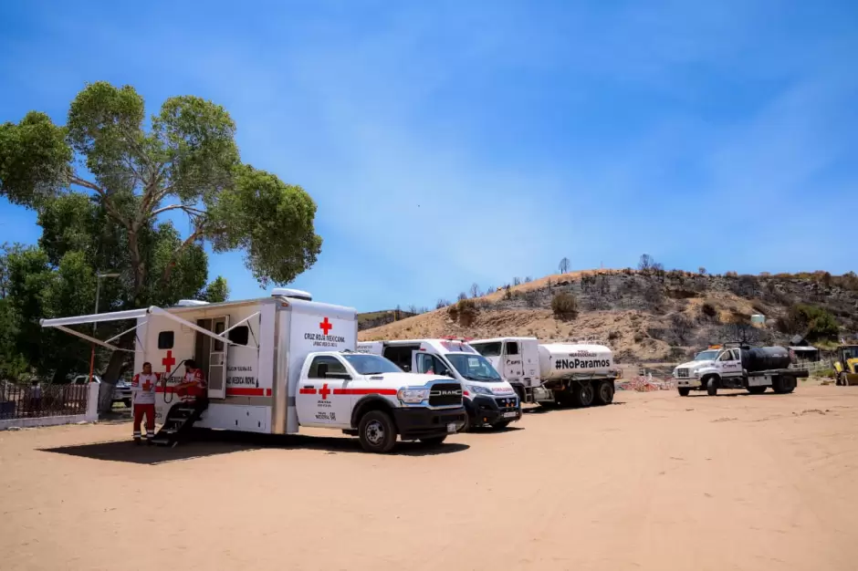 Refuerza gobernadora Marina del Pilar combate a incendios forestales con más brigadas y helicóptero especializado