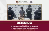 Detienen a hombre armado por amenazar de muerte a una mujer en Tijuana