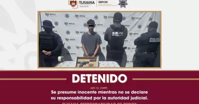 Detienen a hombre armado por amenazar de muerte a una mujer en Tijuana