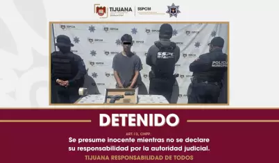 Detienen a hombre armado por amenazar de muerte a una mujer en Tijuana