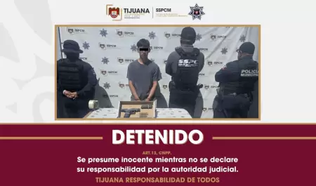 Detienen a hombre armado por amenazar de muerte a una mujer en Tijuana