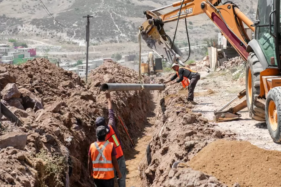 Avances de obra de agua potable en Valle Imperial para atender rezago histórico