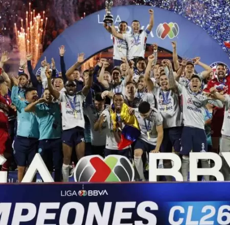 Cruz Azul se corona campe�n del torneo Clausura 2026 de la Liga MX.