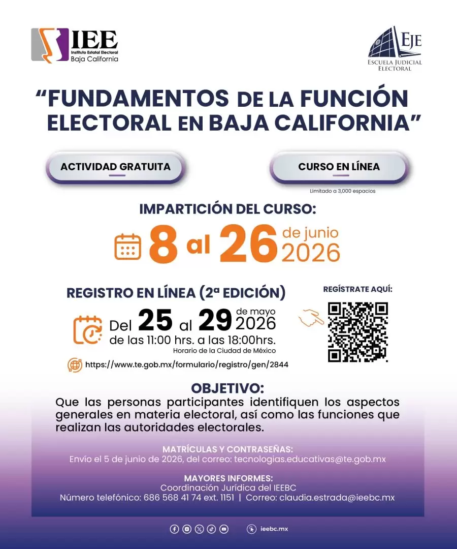 Curso sobre funci�n electoral en Baja California