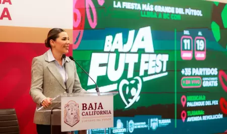 Presenta gobernadora Marina del Pilar el "Baja Fut Fest" para vivir la pasi�n de