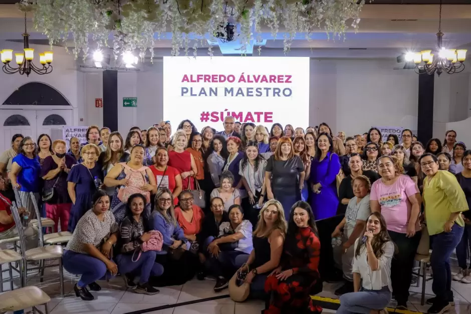 Alfredo �lvarez atiende invitaci�n de mujeres en Mexicali
