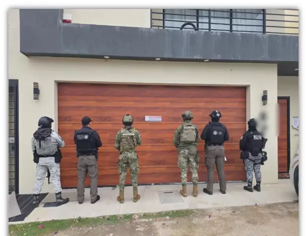 Marina participa en cateos y asegura droga, armas y vehículos en Baja California