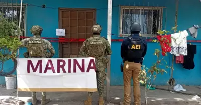 Marina participa en cateos y asegura droga, armas y veh�culos en Baja California