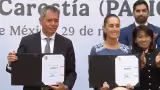Edgar Amador y Claudia Sheinbaum