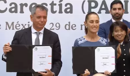Edgar Amador y Claudia Sheinbaum