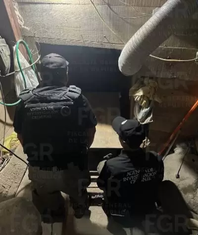 Excavaci�n tipo t�nel subterr�neo es localizada por elementos de la FGR en Tijuana