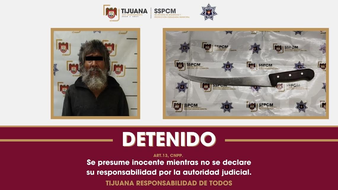 Detiene Policía Municipal de Tijuana a hombre por presunto intento de ...