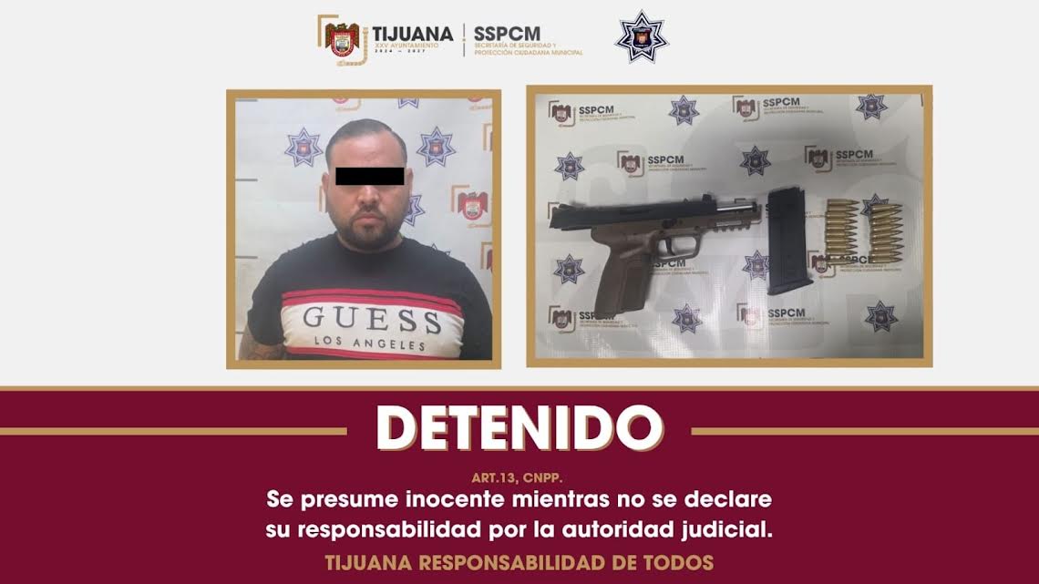 Detiene Policía Municipal de Tijuana a hombre armado en la colonia ...