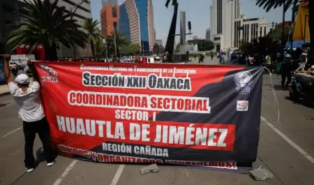 Bloqueo de la Secci�n 22 de la CNTE en la Ciudad de M�xico.