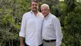 Andy comparte foto con AMLO