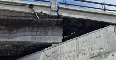 Trabajos de rehabilitaci�n en puente El Chaparral
