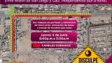 Cierre vial nocturno en calzada Independencia y bulevar Carranza