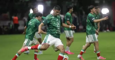Partido amistoso entre las Selecciones Nacionales de Futbol de M�xico y Serbia.