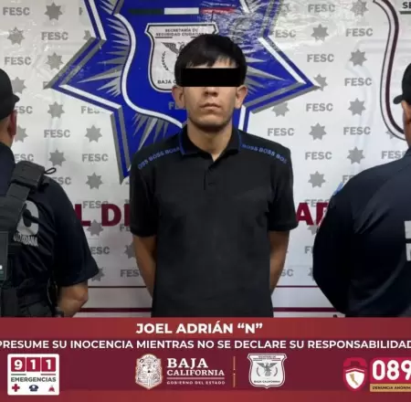 Detenido en operativo en el Valle de Mexicali