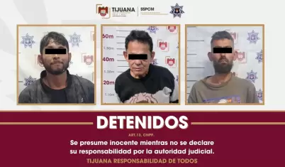 Detienen a tres pr�fugos buscados por autoridades judiciales en Tijuana