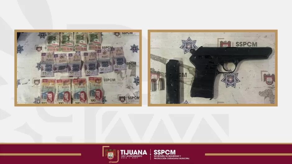 Sospechosos por robo con violencia a comercio en Tijuana