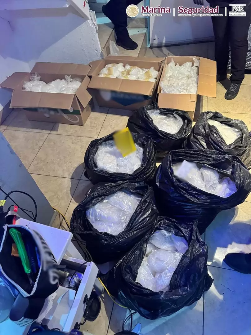 Aseguran 150 kilos de metanfetamina en operativo federal en Baja California