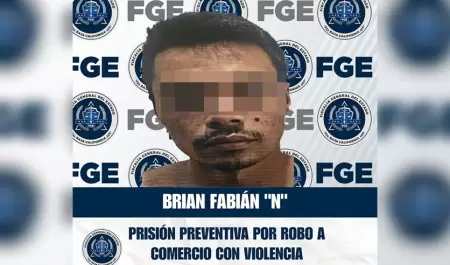 Obtiene FGE prisi�n preventiva para acusado de robo violento a comercio