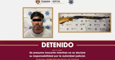 Detenido con arma larga en la zona Este de Tijuana