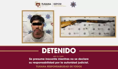 Detenido con arma larga en la zona Este de Tijuana