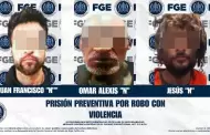 Tres imputados por robo con violencia permanecer�n en prisi�n preventiva