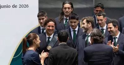 Abanderamiento de la Selecci�n Mexicana de Futbol, encabezado por la presidenta 