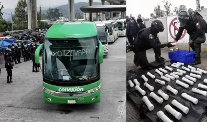Autoridades aseguraron 59 "presuntos" artefactos explosivos