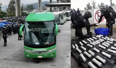 Autoridades aseguraron 59 "presuntos" artefactos explosivos