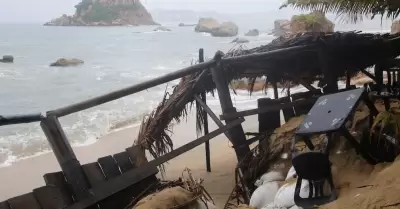 Efectos de la tormenta tropical "Boris"