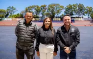 Claudia Agat�n supervisa avance del 50% en la rehabilitaci�n del Campo Nueva Ensenada