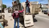 Operativo especial de recolecci�n de basura de traspatio en Montemar