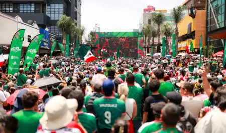 Vive la afici�n el arranque del Mundial 2026 en el Baja Fut Fest con victoria de