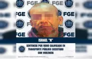 Sentencian a cuatro a�os y cuatro meses de prisi�n a responsable de robo calificado en transporte p�blico